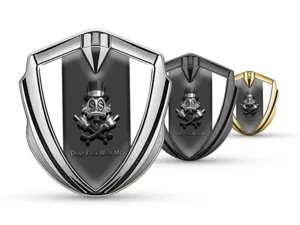 Domed Emblem Badge Stainless Steel Alloy 3D